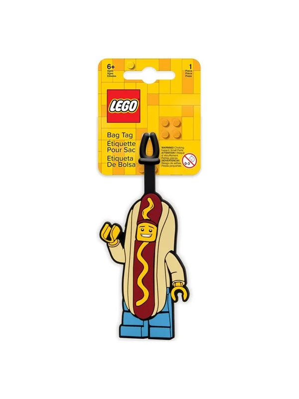 Euromic LEGO® Iconic Bag Tag-Hot Dog Man