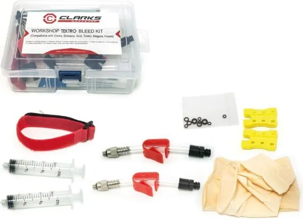 Clarks sett for lufting av hydrauliske bremser til TEKTRO (CLA-TEK-BLEED)