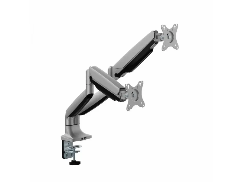 Gassbordfeste for 2 LED/LCD-skjermer 17-35" L-36HD 1-15KG 1xUSB-A 1xUSB-C 3.0 Heavy Duty