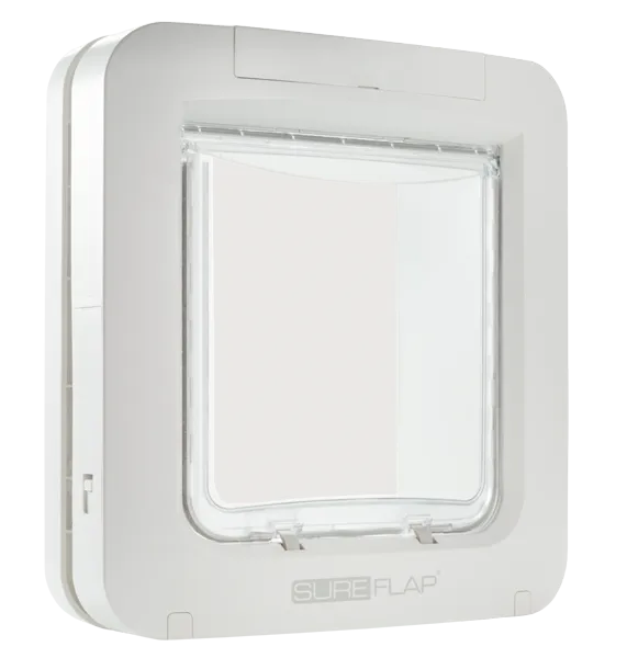 Sureflap Pet door XL for microchip WHITE, for katt eller liten hund