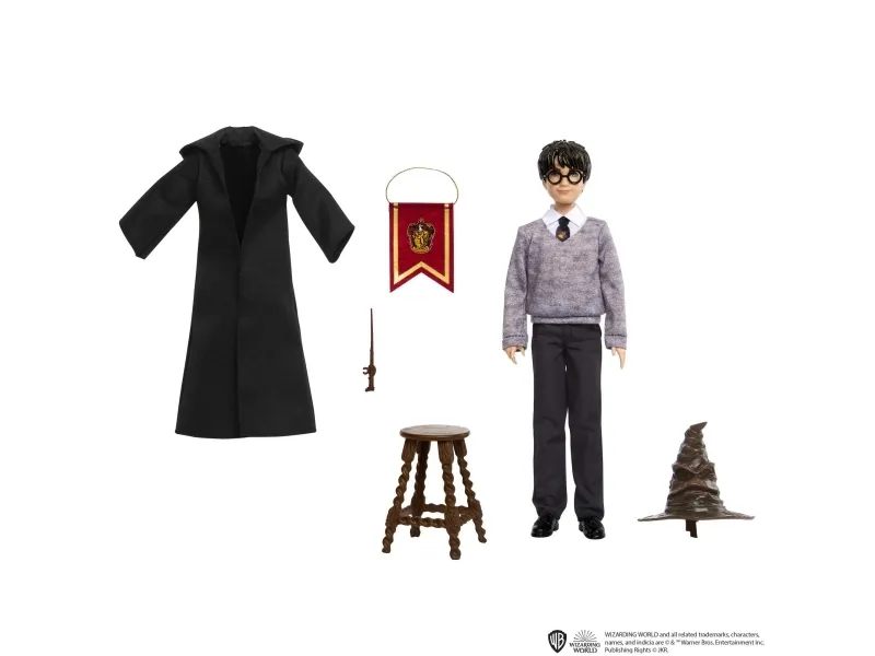 Mattel Harry Potter-dukke - Harry Potter og trollmannens hatt