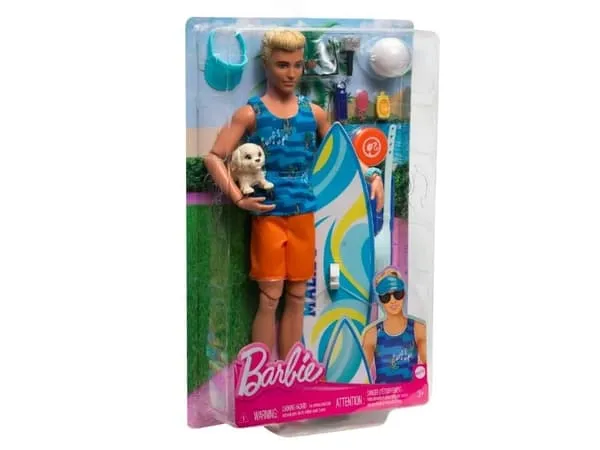 Barbie Mattel Ken Beach Surfer dukke (blond) HPT50