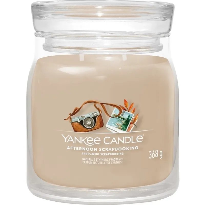 Yankee Candle Signature Medium Jar Afternoon Scrapbooking 368g