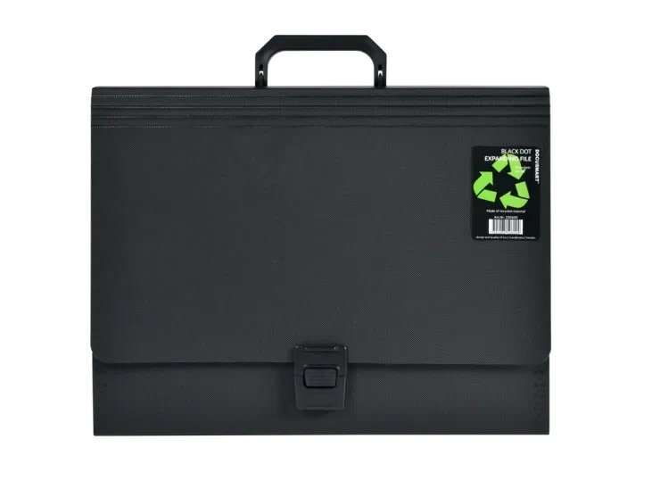 Docusmart Hjemmearkiv A4 sort PP - med 24 lommer