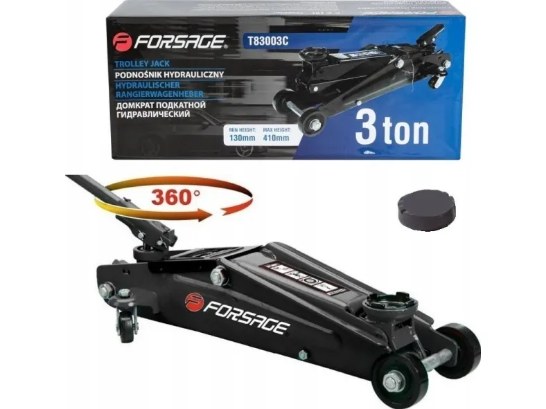 Forsage dreibart lavprofil fot 360° ZABA 3T
