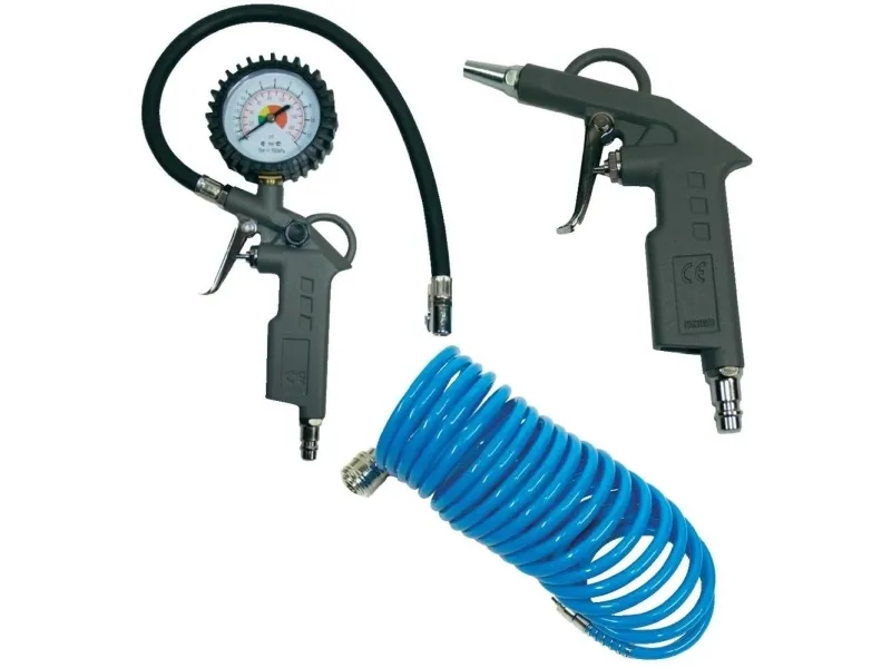 Aerotec AeroTEC 200654, Tilbehørssett for luftkompressor, Alle merker, 8 bar, 5 m Trykkluftverktøysett 12 bar