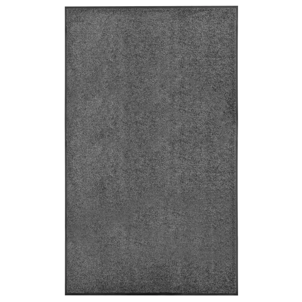 vidaXL Dørmatte vaskbar antrasitt 90x150 cm
