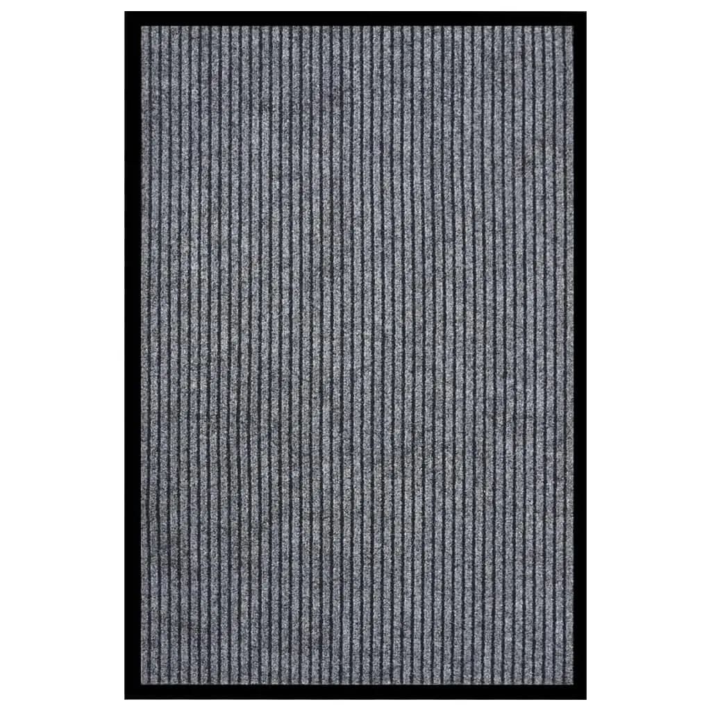 vidaXL Dørmatte stripet grå 80x120 cm