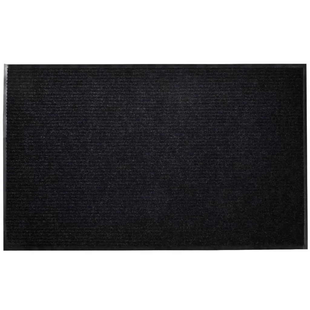 vidaXL Svart PVC Dørmatte 90 x 120 cm