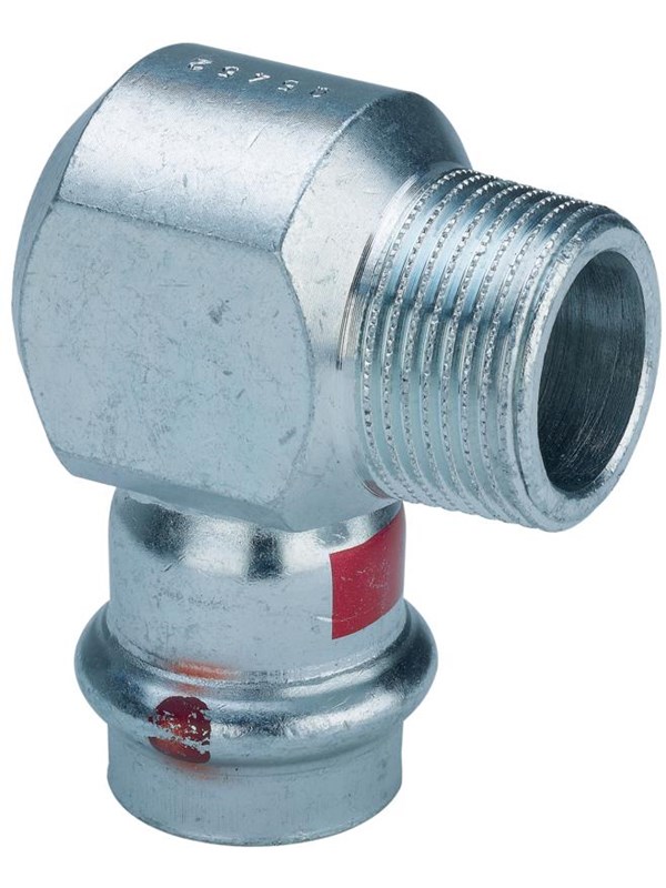 Viega Prestabo transition angle 90° 22 x 3/4" galvanized steel