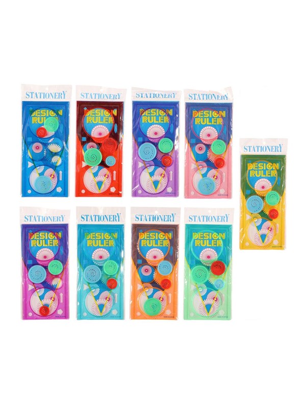 Jono Toys Spirograph & Ruler Character Set (Assorted)