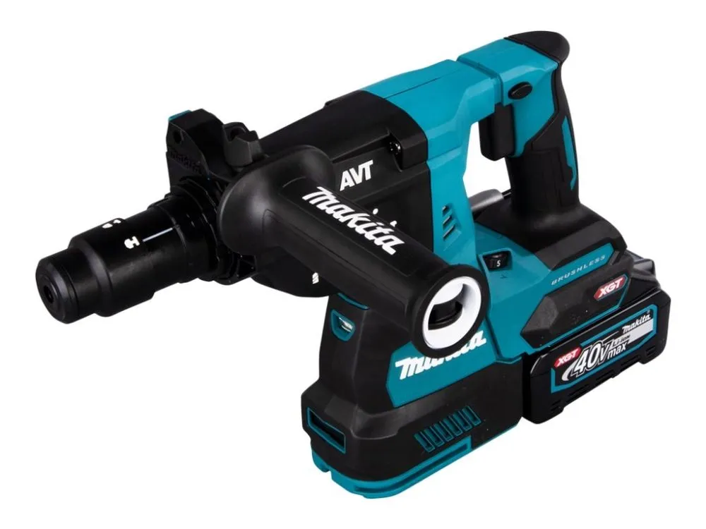 Makita HR004GM202 - Roterende hammer - trådløs - SDS-plus - 2.9 joule - 2 batterier, inkludert lader - 40 V