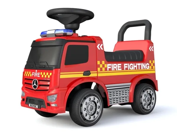 Mercedes Antos Brandbil Gåbil med støjfrie hjul/Lædersæde/lyd/lys
