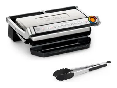 Elektrisk grill Tefal Tefal OptiGrill+ XL GC728D10 intelligent grill, 9 programmer, ferdighetsindikator, tykkelsesmåling, dryppbrett