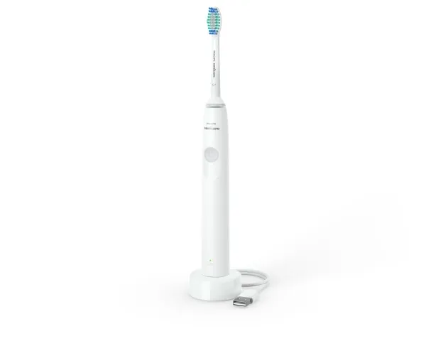 Philips Sonicare 1100 series 1100 Series HX3641/02 Sonic elektrisk tannbørste, Voksen, Sonik tannbørste, Daglig stell, Grå, Hvit, 2 min, Batteri
