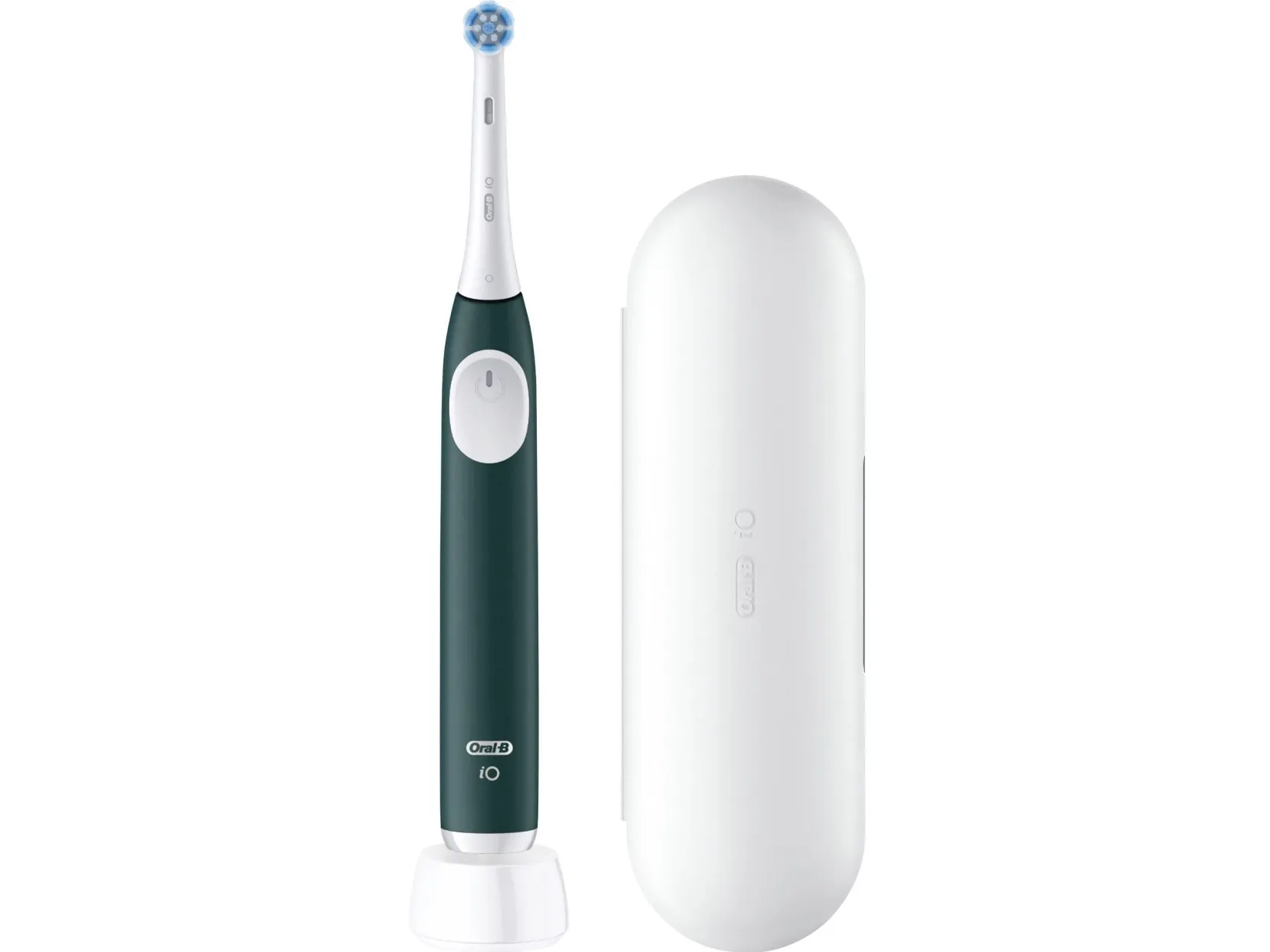 Braun Oral-B iO Series 2 med reiseetui Forest Green elektrisk tannbørste mørkegrønn/hvit