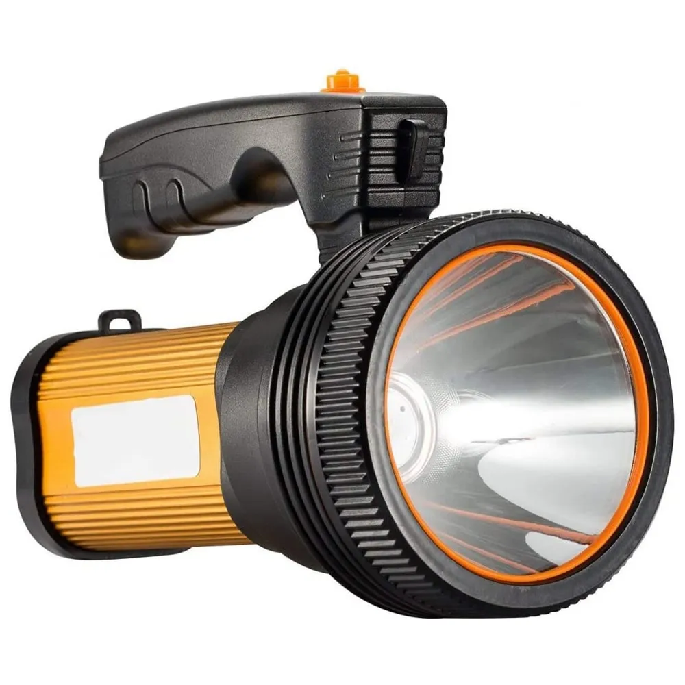 Høy effekt Spotlight Ultra Bright Long Range Nødlommelykt Power Bank