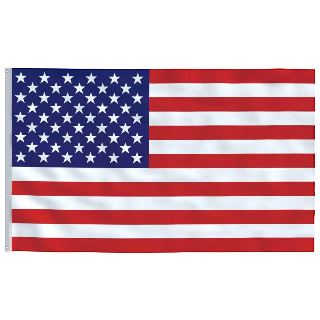 vidaXL Amerikansk flagg 90x150 cm