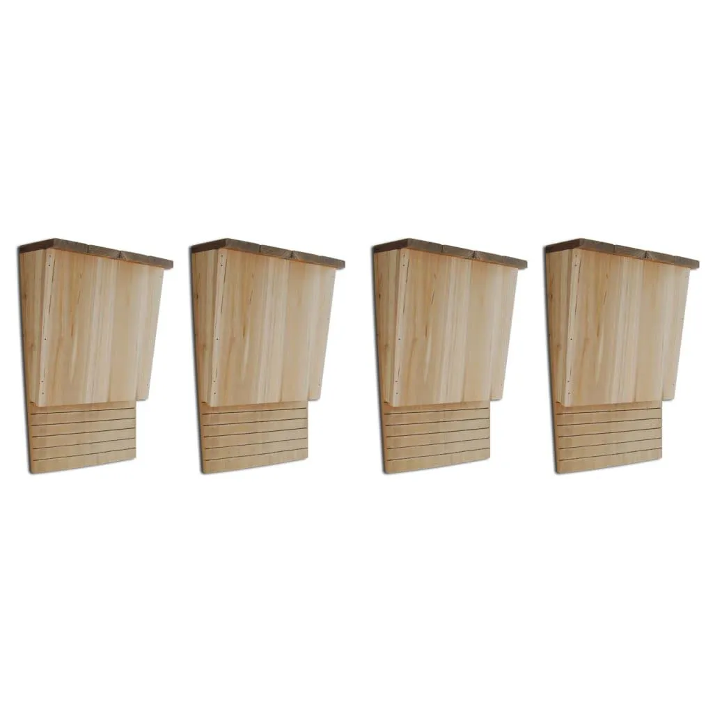 vidaXL Flaggermushus 4 stk 22x12x34 cm tre