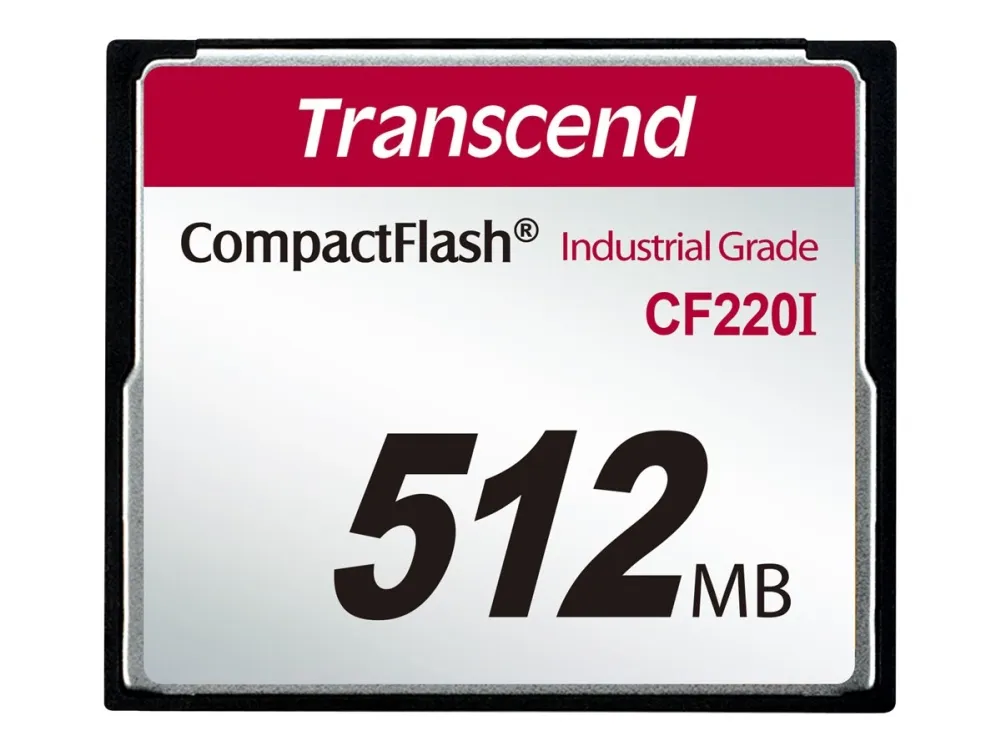 Transcend CF220I Industrial Temp - Flashminnekort - 512 MB - CompactFlash
