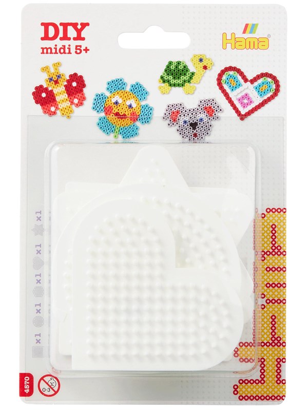 Hama Iron-on bead plates Shapes Small 5pcs.