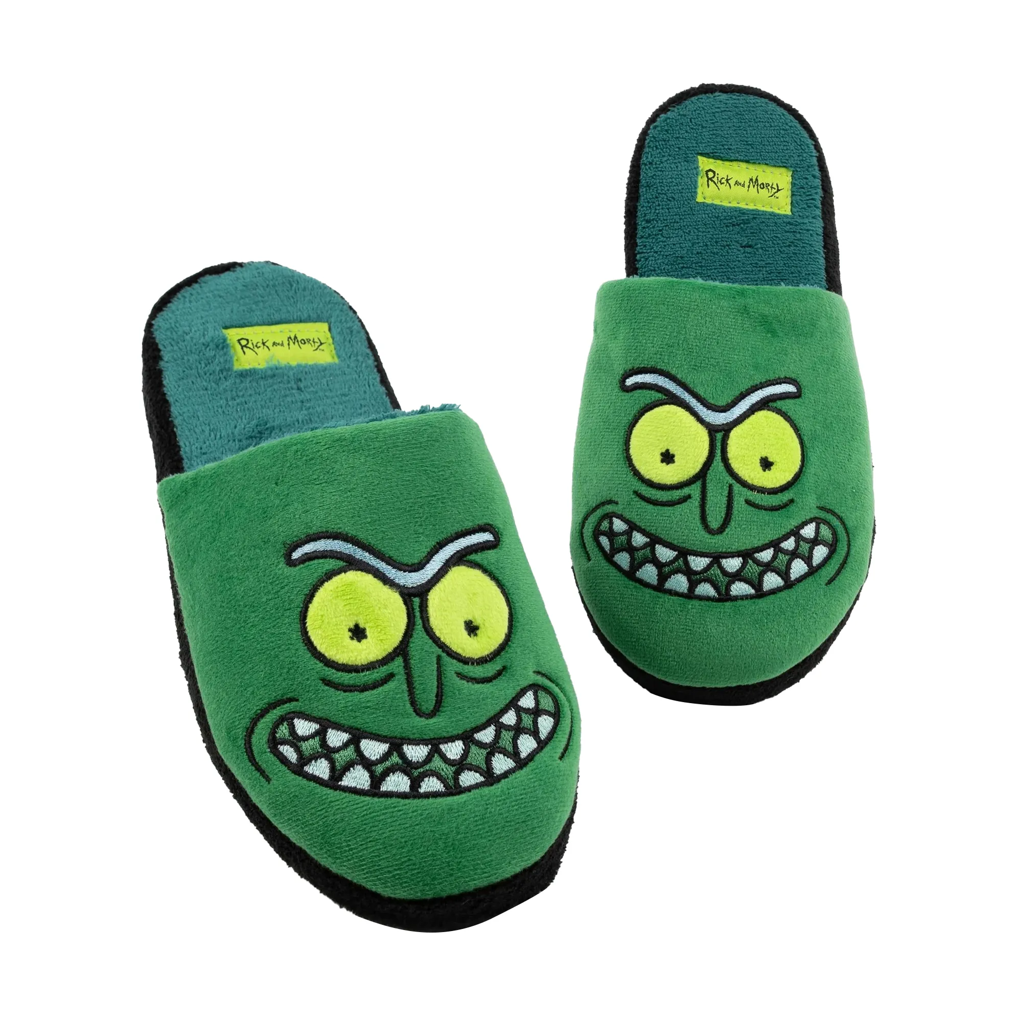 Rick And Morty Mens Pickle Rick Slippers