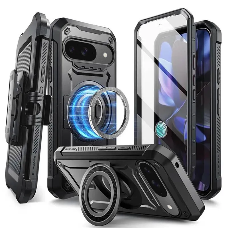 SUPCASE UB Pro Mag deksel til Google Pixel 9 - Svart
