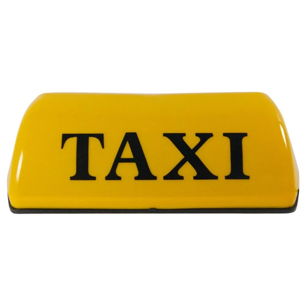 12V Universal Magnetisk Taxi Skilt Taklampe LED Lampe - Gul
