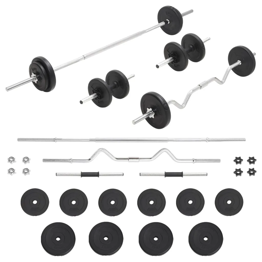 vidaXL Vektstang- og håndvektsett 30 kg