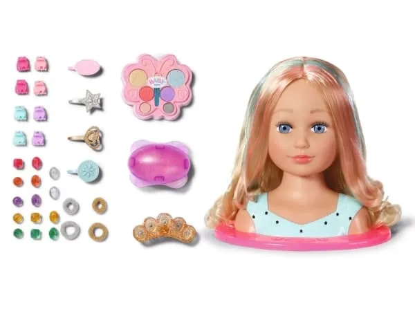 BABY born® Sister Styling Head Princess, sminke- og frisørhode