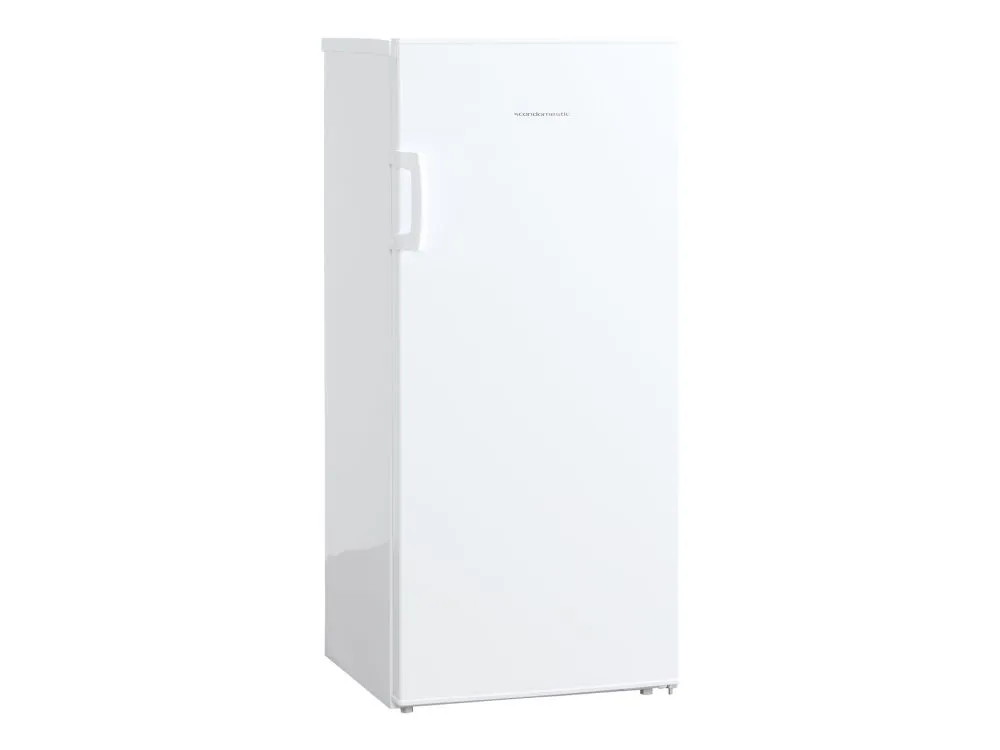 Scandomestic FRF127WE - Fryser - stående - bredde: 54.5 cm - dybde: 59.5 cm - høyde: 125 cm - 127 liter - Klasse E - hvit