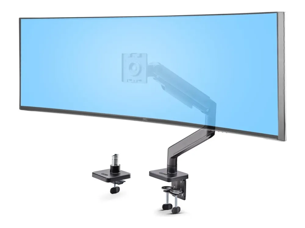 Startech Monitor Desk Mount For 49" Ultrawide Curved Screen, Max 44lb - Monteringssett (fjærarm, svivelarm, sokkel, VESA-montering, C-klemme monter...