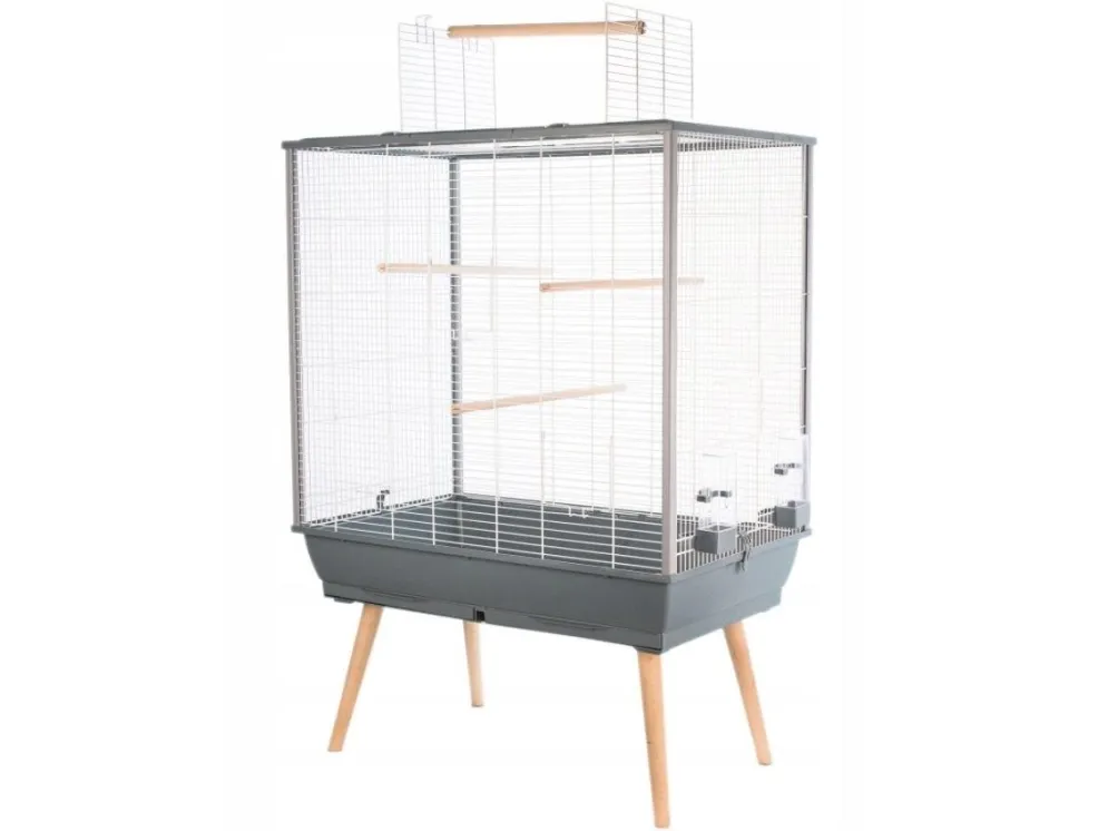 Zolux Neo Jili H80 Grey, bird cage, 78x81x48cm