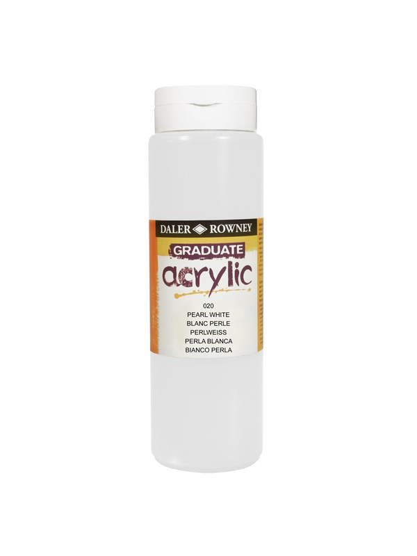 Daler-Rowney Graduate Acrylic 500 ml Pearl White