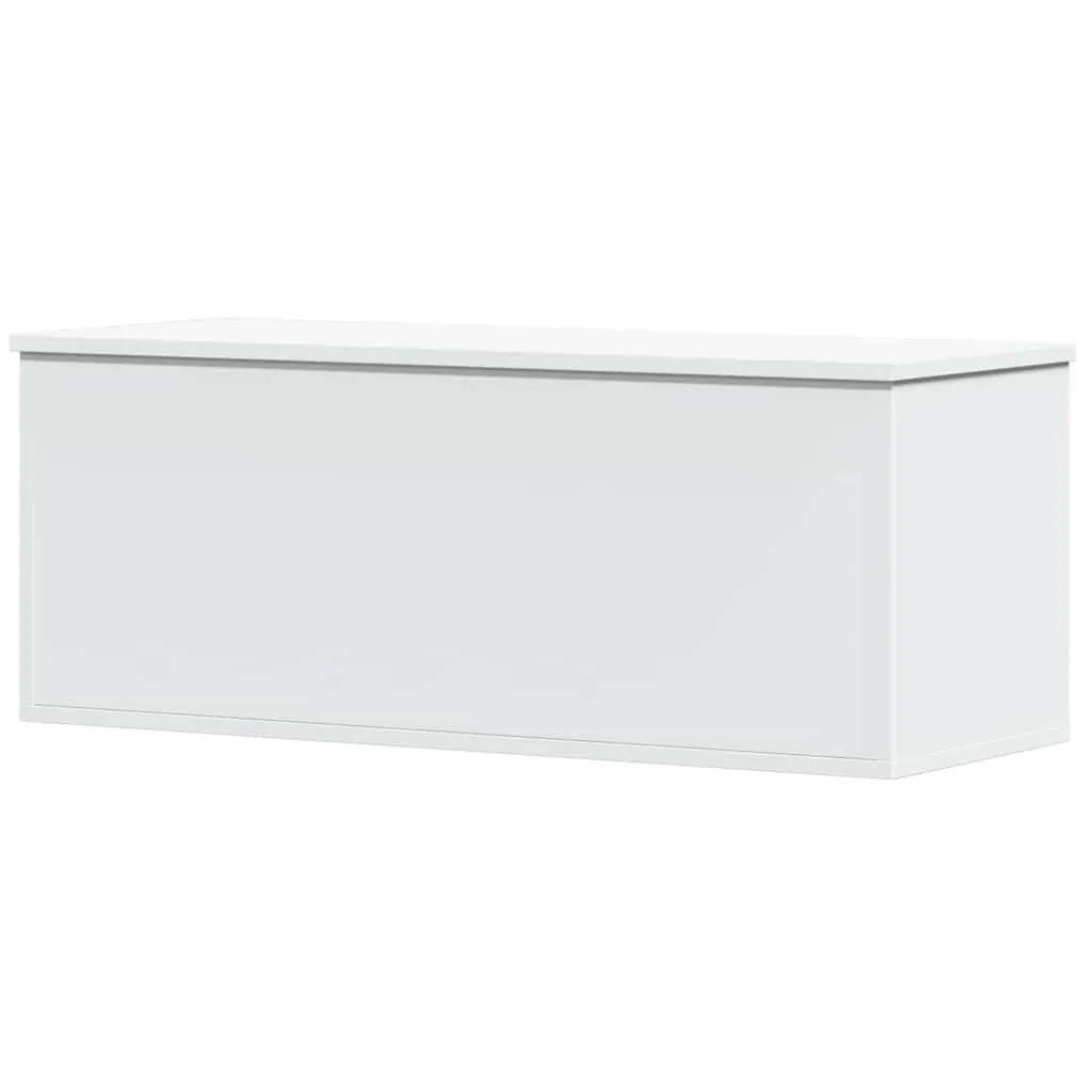 vidaXL Oppbevaringsboks hvit 90x35x35 cm konstruert tre