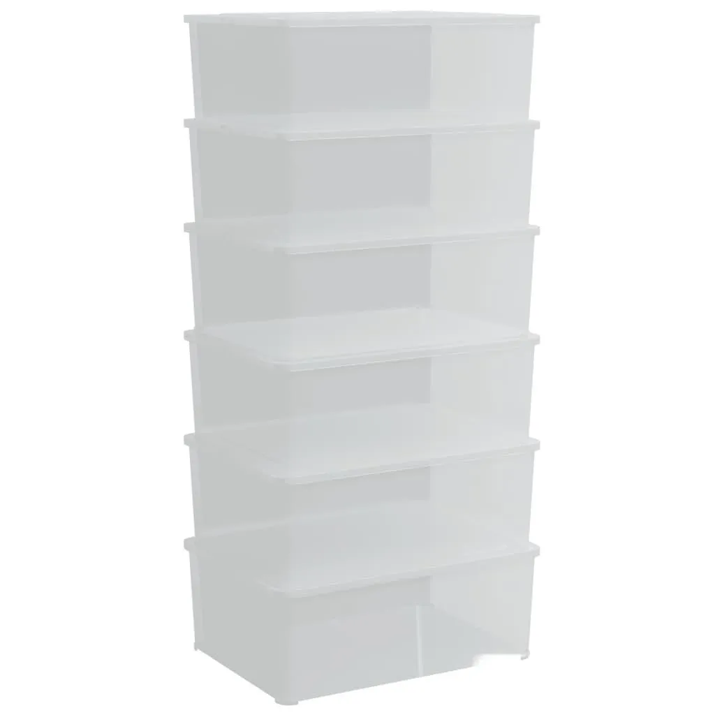 vidaXL Putekasser plast 6 stk 10 L stablebar