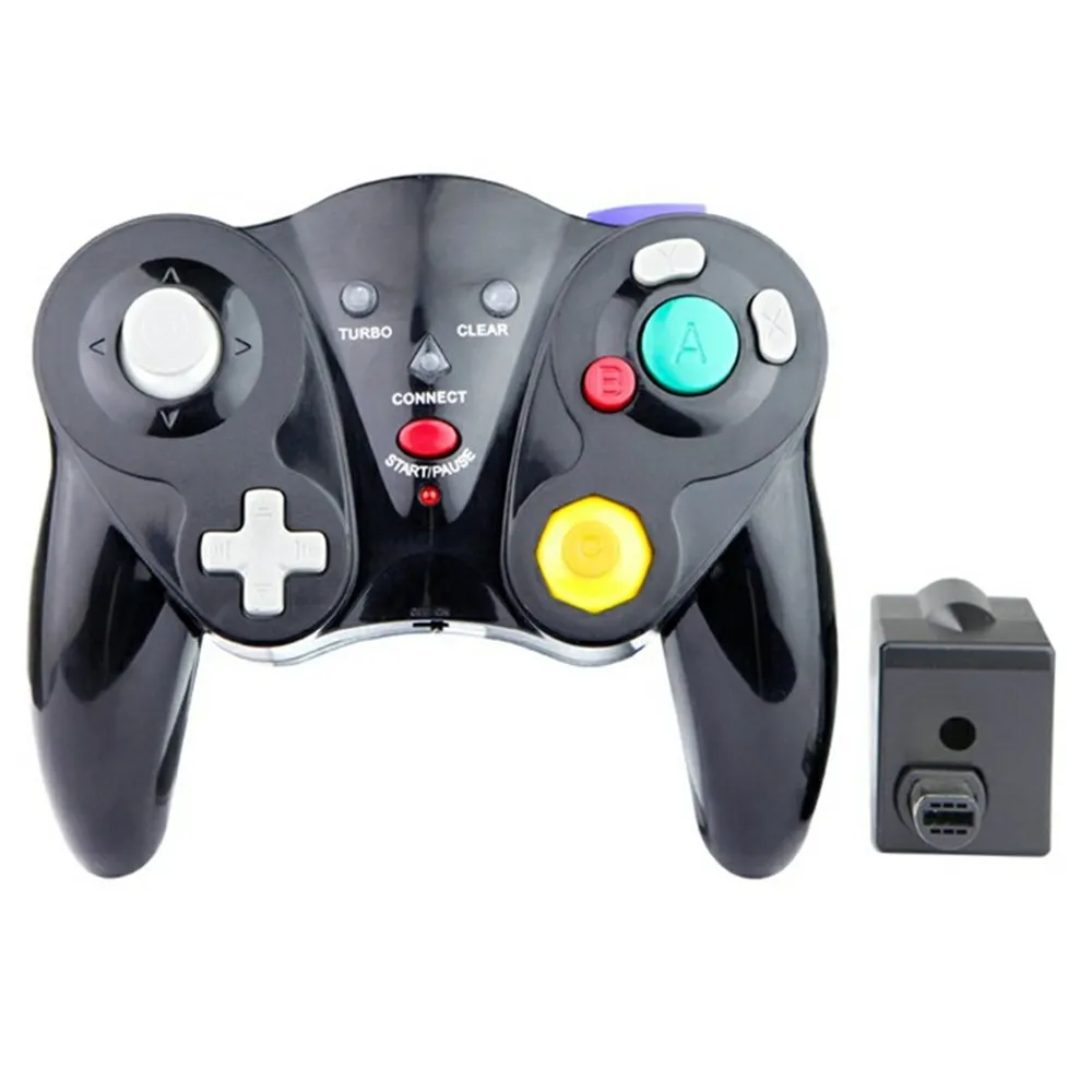Kompatibel med Nintendo Gamecube trådløs gamepad Turbo Vibration Game Controller