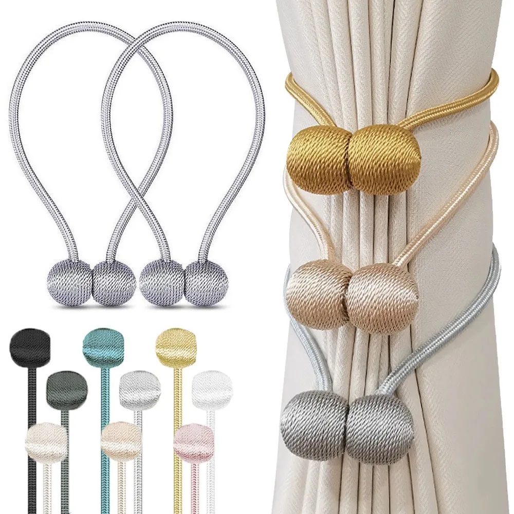 Magnetisk Gardinomtak for Gardiner - Silver 8-Pack