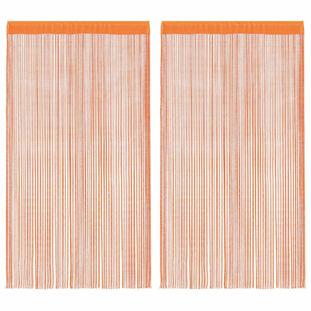 vidaXL Trådgardiner 2 stk oransje 140x250 cm