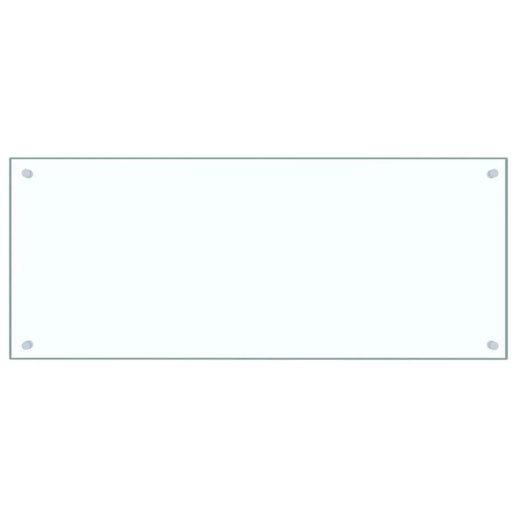 vidaXL Kjøkkenplate gjennomsiktig 100x40 cm herdet glass