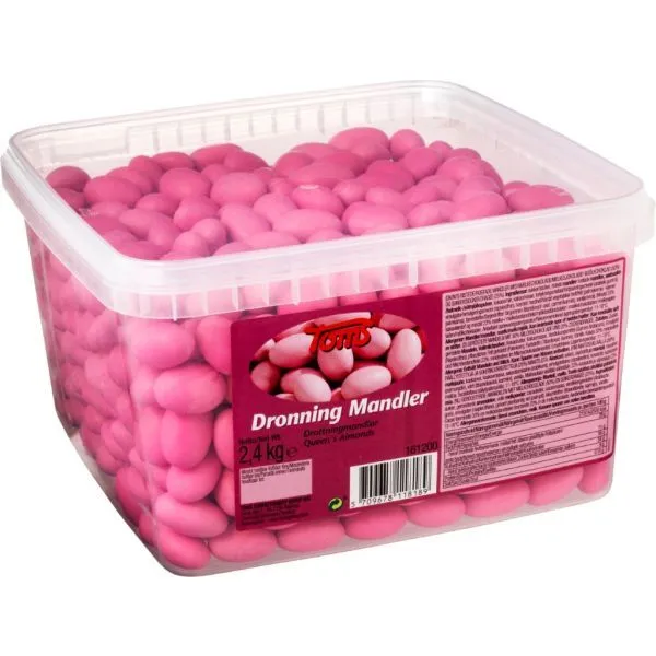 Toms Dronninge Mandler 2,4 kg i plastbøtte