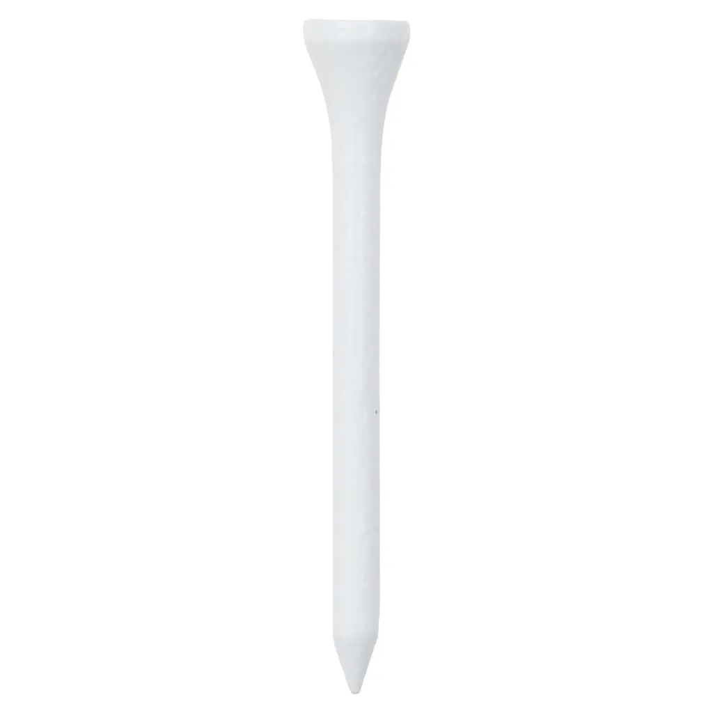 vidaXL Golfpeger 1000 stk hvit 83 mm bambus
