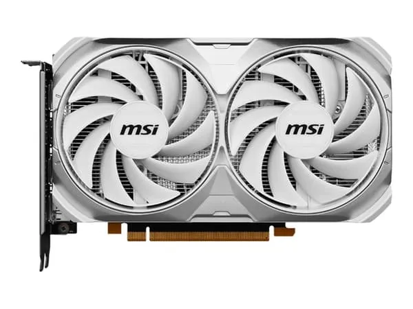 MSI GeForce RTX 4060 VENTUS 2X WHITE 8G OC - Grafikkort - GeForce RTX 4060 - 8 GB GDDR6 - PCIe 4.0 x8 - HDMI, DisplayPort - hvit