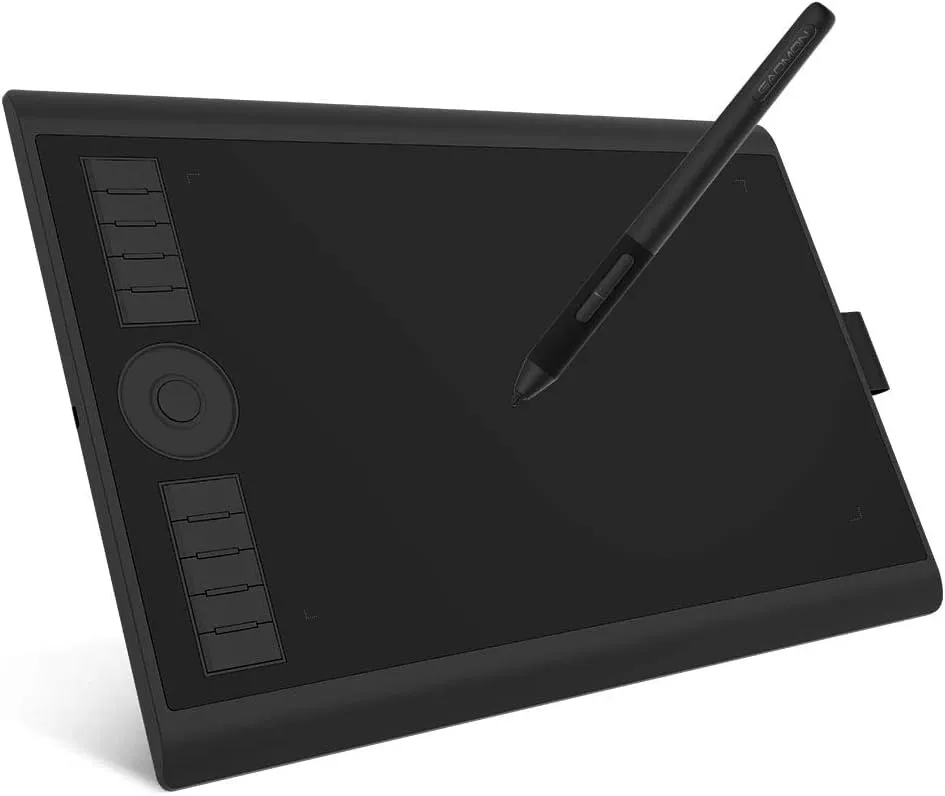 GAOMON M10K Version Pen Tablet - 25,4 x 16,9 cm grafisk tablet med 8192 trykkfølsomhetsnivåer