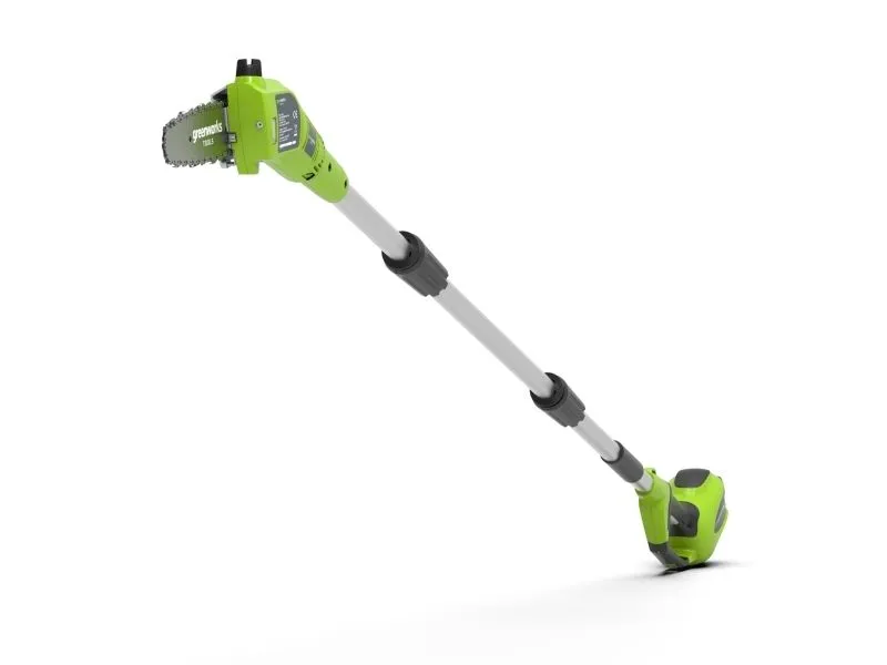 Greenworks G24PS20K2 Teleskop motorsag - 24V - Inkl. Batteri og lader