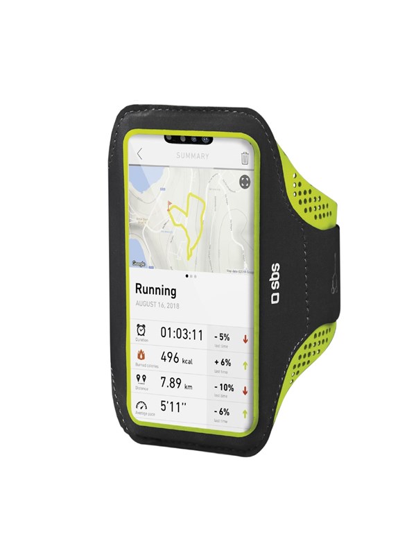SBS XXXL Arm Phone Holder for Sports - Black/green
