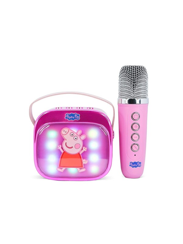 OTL Karaokehøyttaler med mikrofon Popsing LED - Peppa Gris tema