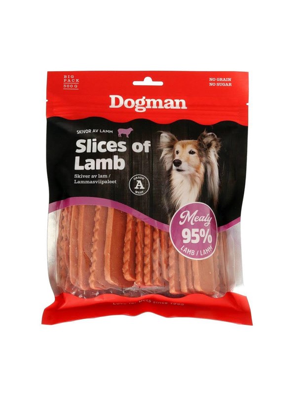 Dogman Meaty Lammeskiver Hundegodbiter 300g