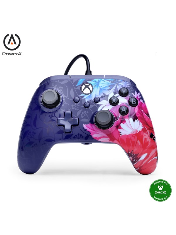 PowerA Advantage Plus kablet kontroller for Xbox Series X|S - Nattblomstring - Controller