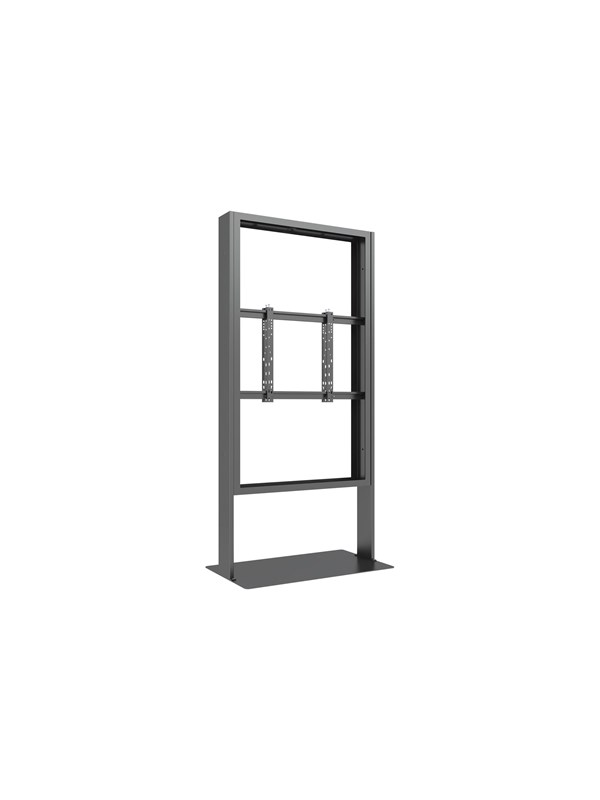Multibrackets M Pro Series enclosure - for 2 LCD displays - totem B2B - black - Max 50 kg - recommended for 65"